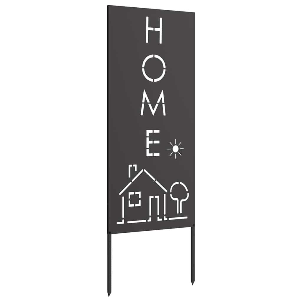 Hageprivat skjerm Fretwork Svart 50 x 140 cm Kaldvalsestål