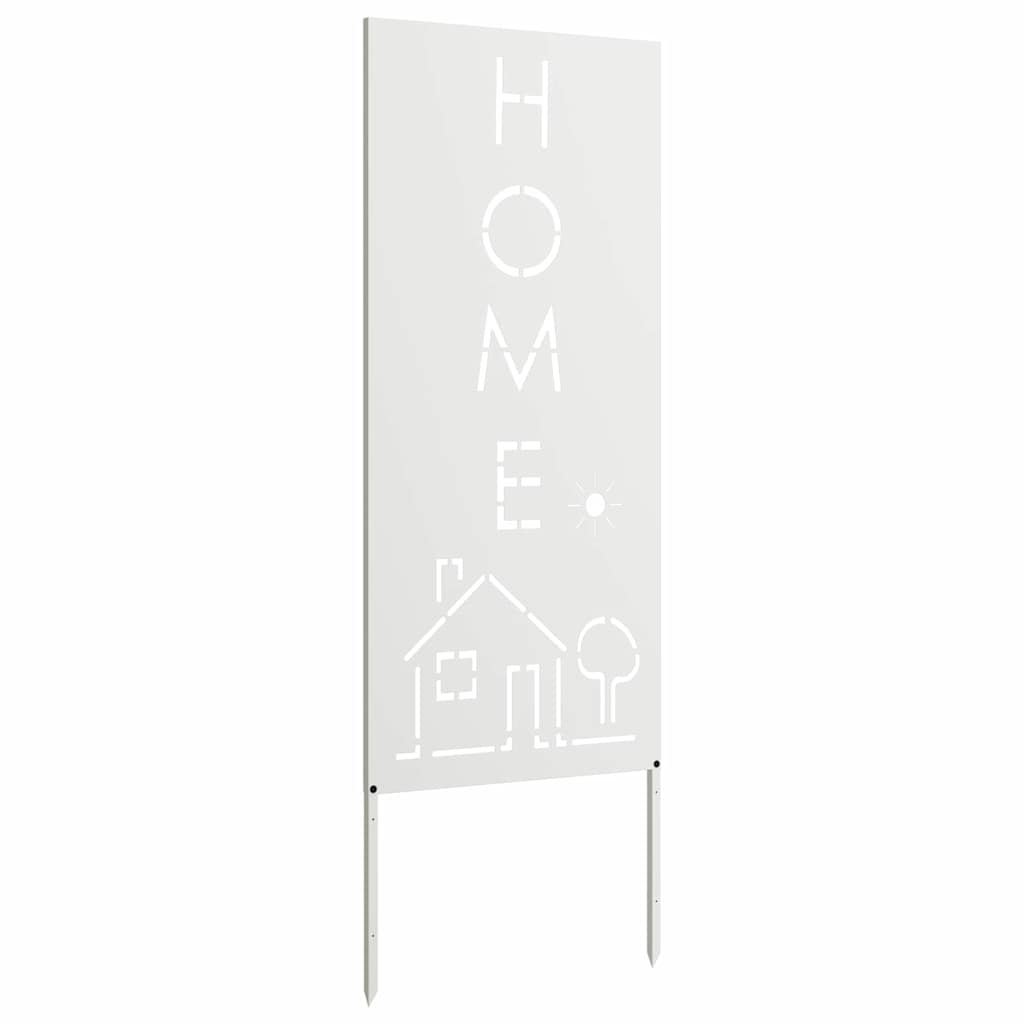 Hageprivat skjerm Fretwork Hvit 50 x 140 cm Kaldvalsestål