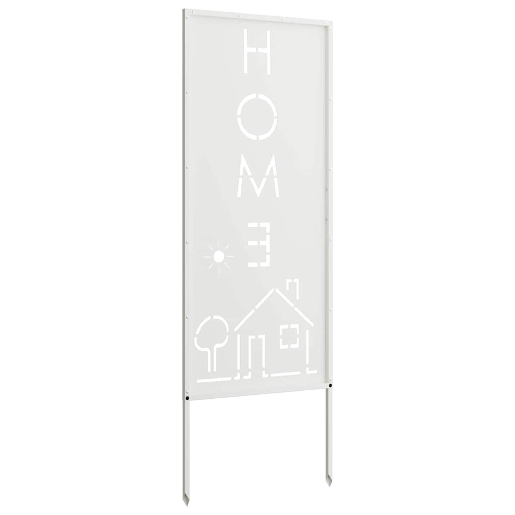 Hageprivat skjerm Fretwork Hvit 50 x 140 cm Kaldvalsestål