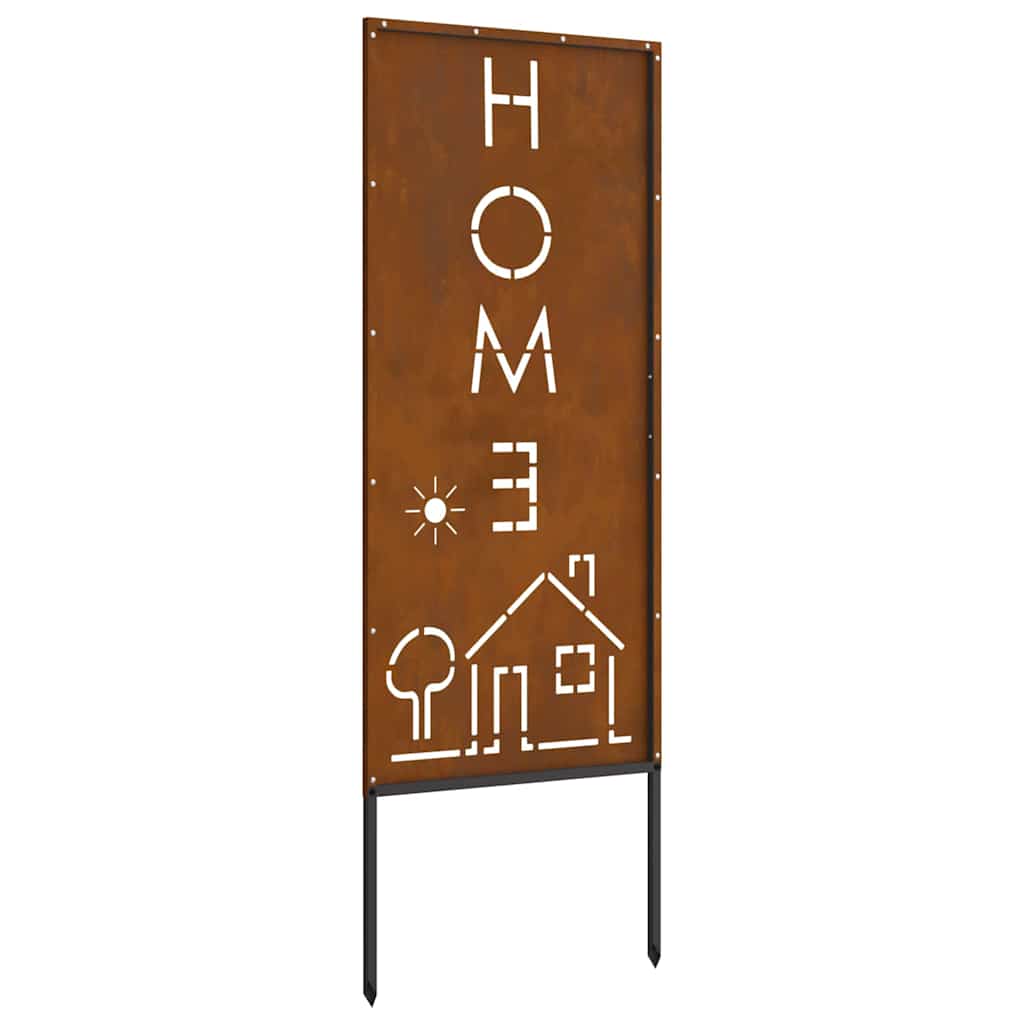 Hageprivat skjerm Fretwork Rusten 50 x 140 cm Cortenstål