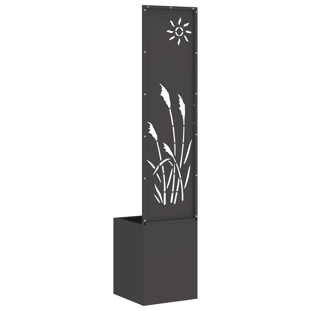 Hageprivat skjerm Fretwork Svart 32 x 150 cm Kaldvalsestål