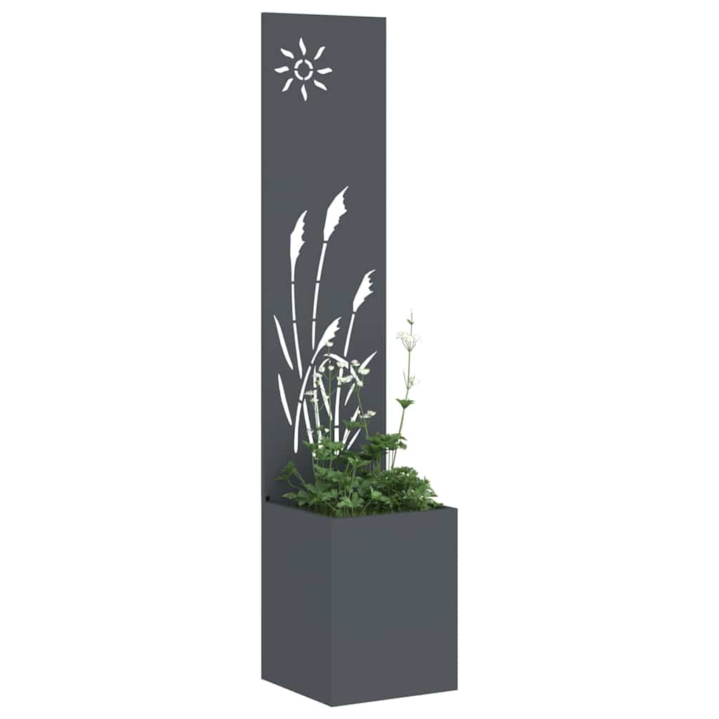 Hageprivat skjerm Fretwork Antrasitt 32 x 150 cm Kaldvalsestål