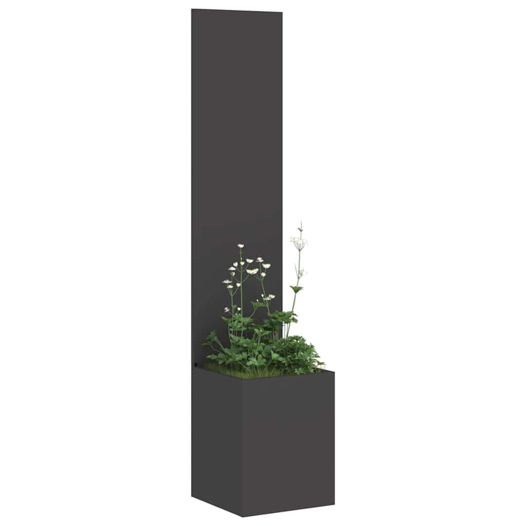 Hageprivat skjerm Fretwork Svart 32 x 32 x 150 cm Kaldvalsestål