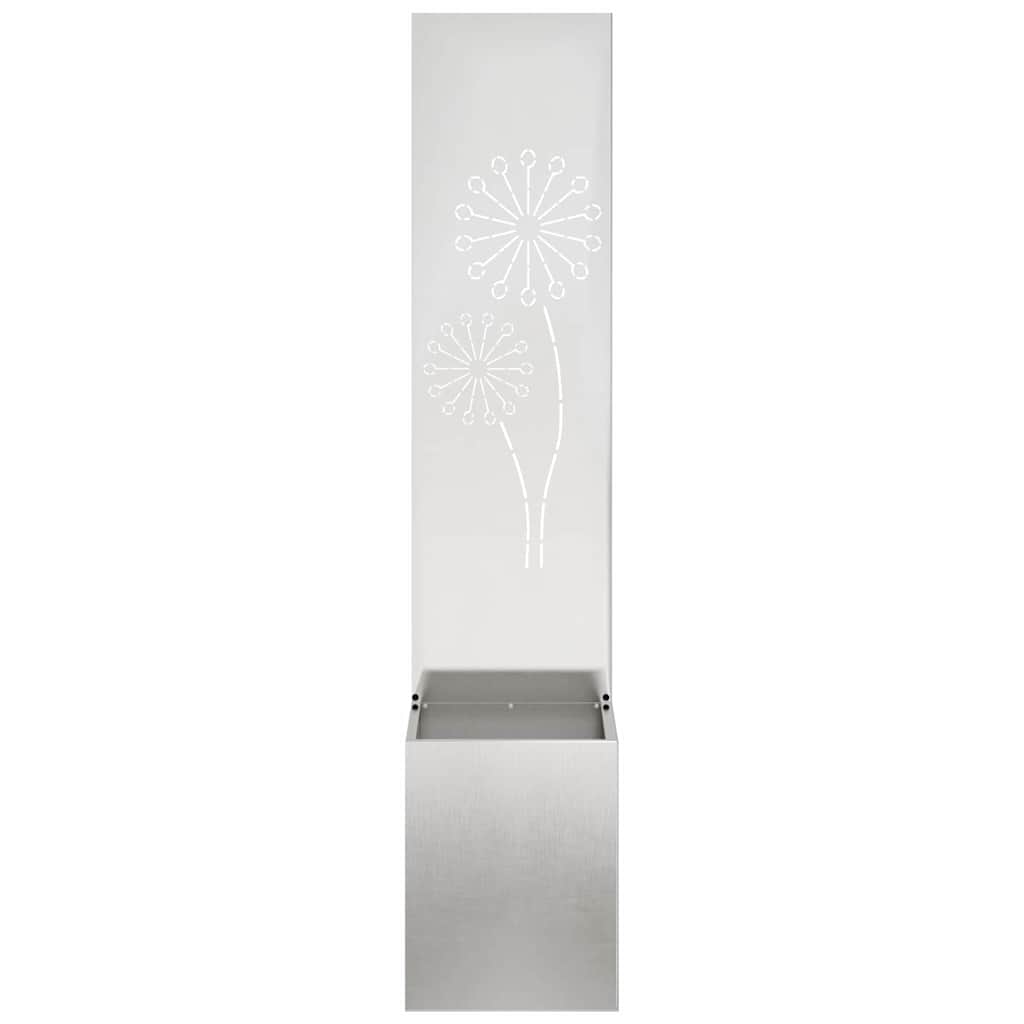 Hageprivat skjerm Fretwork Sølv 32 x 150 cm Rustfritt stål