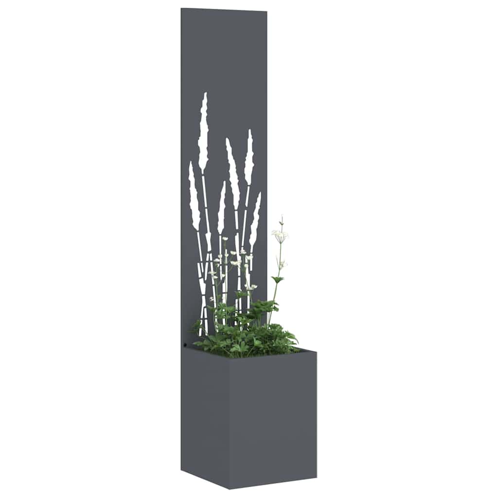 Hageprivat skjerm Fretwork Antrasitt 32 x 150 cm Kaldvalsestål