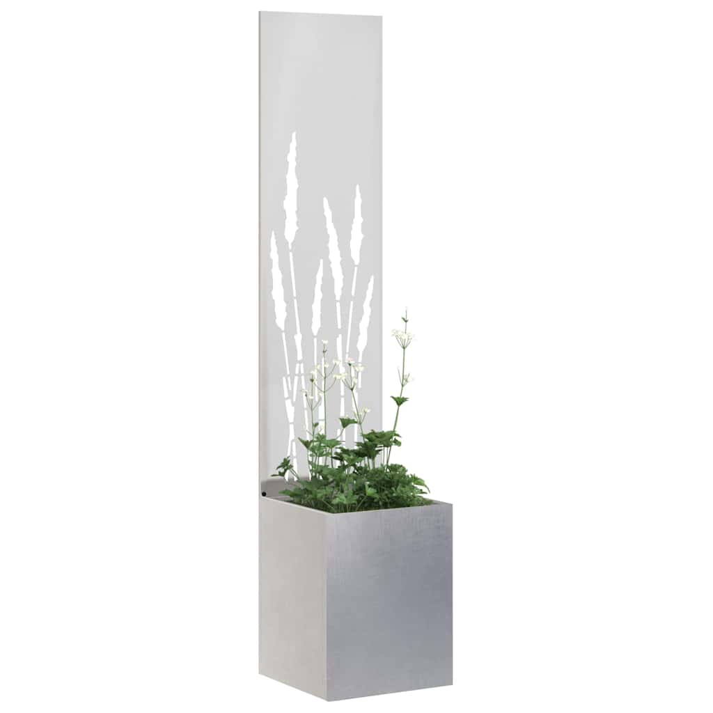 Hageprivat skjerm Fretwork Sølv 32 x 150 cm Rustfritt stål