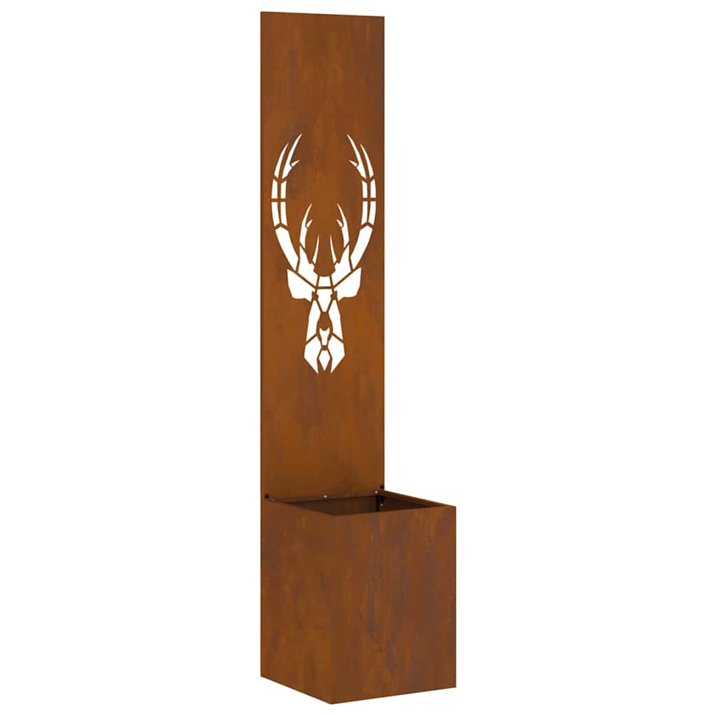 Hageprivat skjerm Dyretrykk Rusten 32 x 150 cm Cortenstål