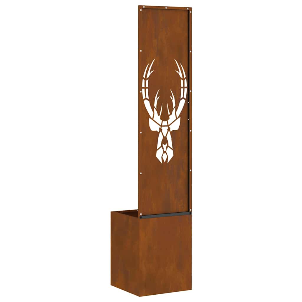 Hageprivat skjerm Dyretrykk Rusten 32 x 150 cm Cortenstål