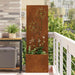 Hageprivat skjerm Blomster Rusten 50 x 32 x 150 cm Cortenstål