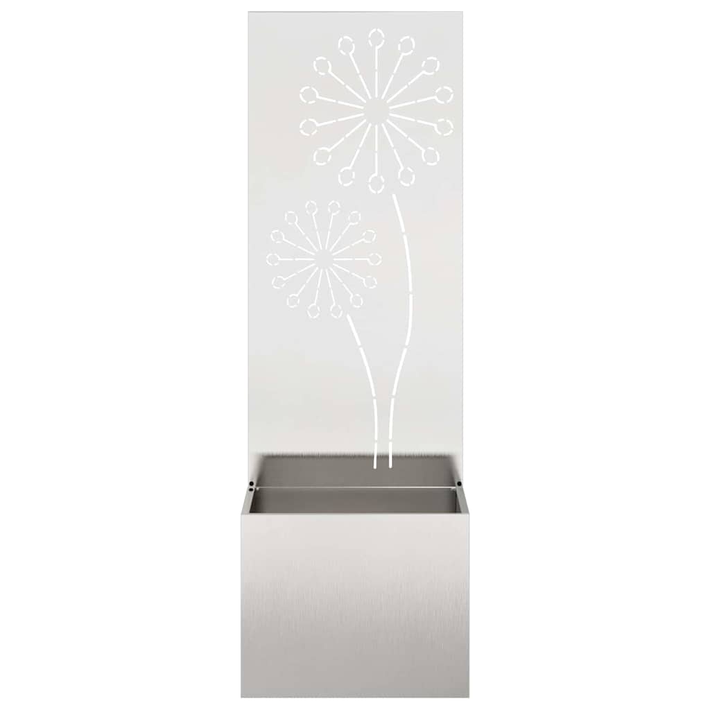 Hageprivat skjerm Fretwork Sølv 50 x 150 cm Rustfritt stål