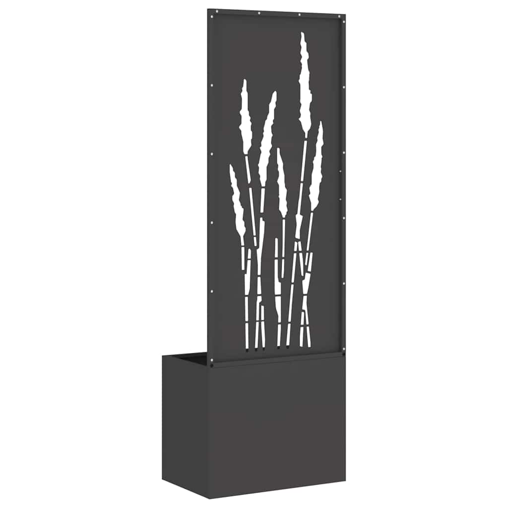 Hageprivat skjerm Fretwork Svart 50 x 150 cm Kaldvalsestål