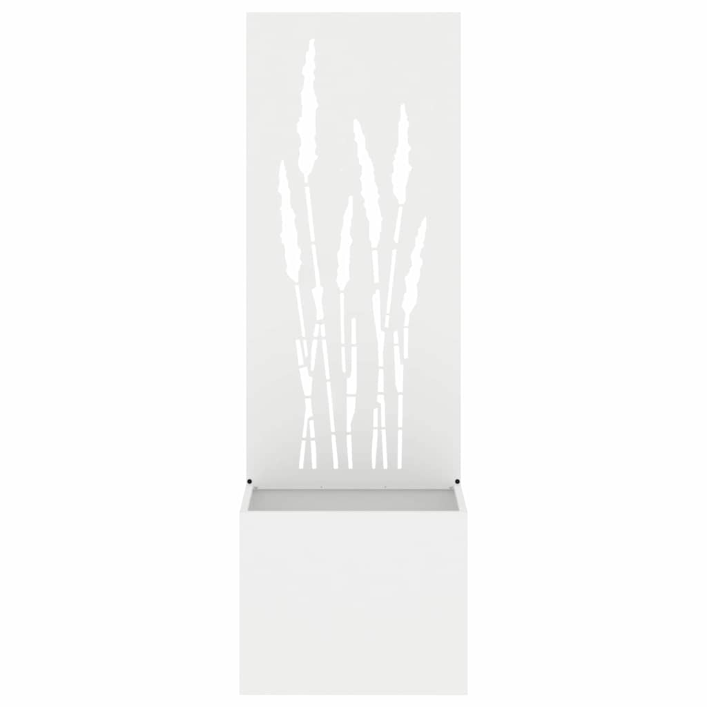 Hageprivat skjerm Fretwork Hvit 50 x 150 cm Kaldvalsestål