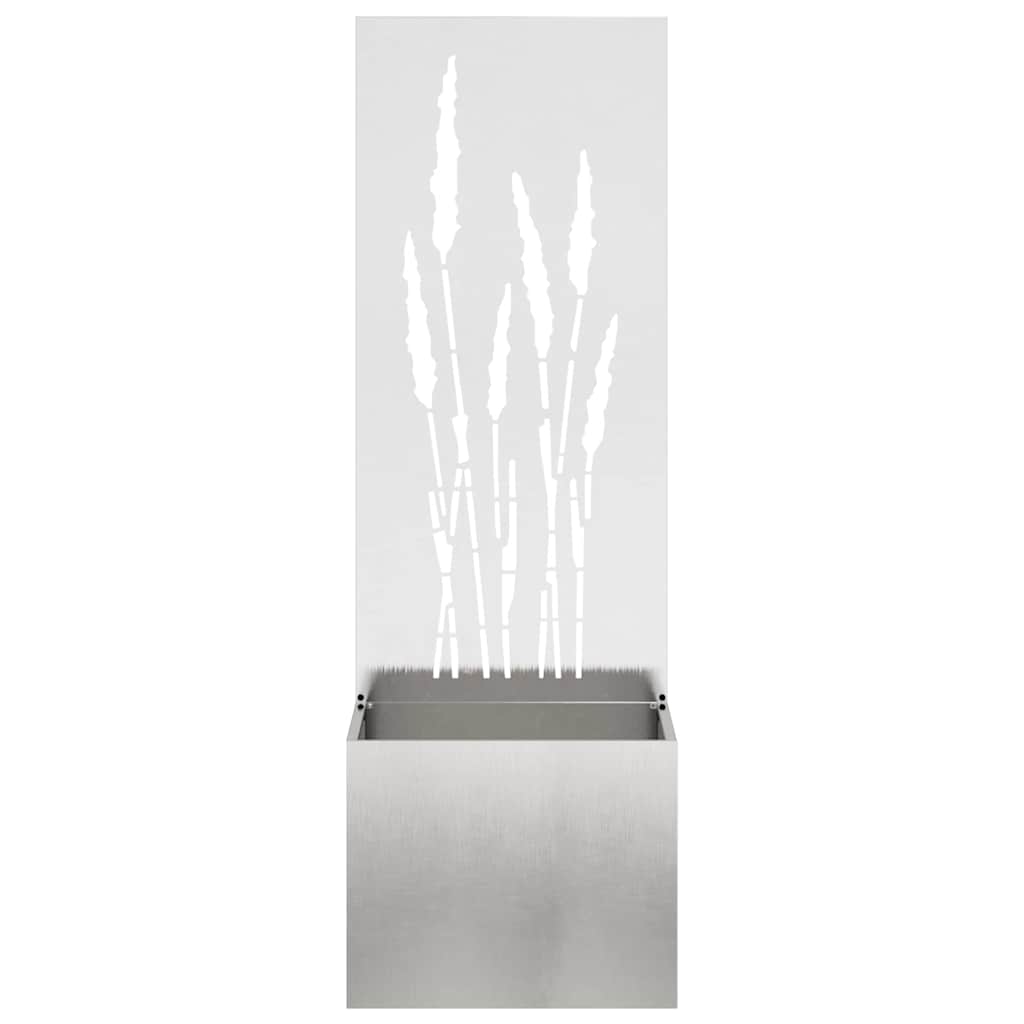 Hageprivat skjerm Fretwork Sølv 50 x 150 cm Rustfritt stål