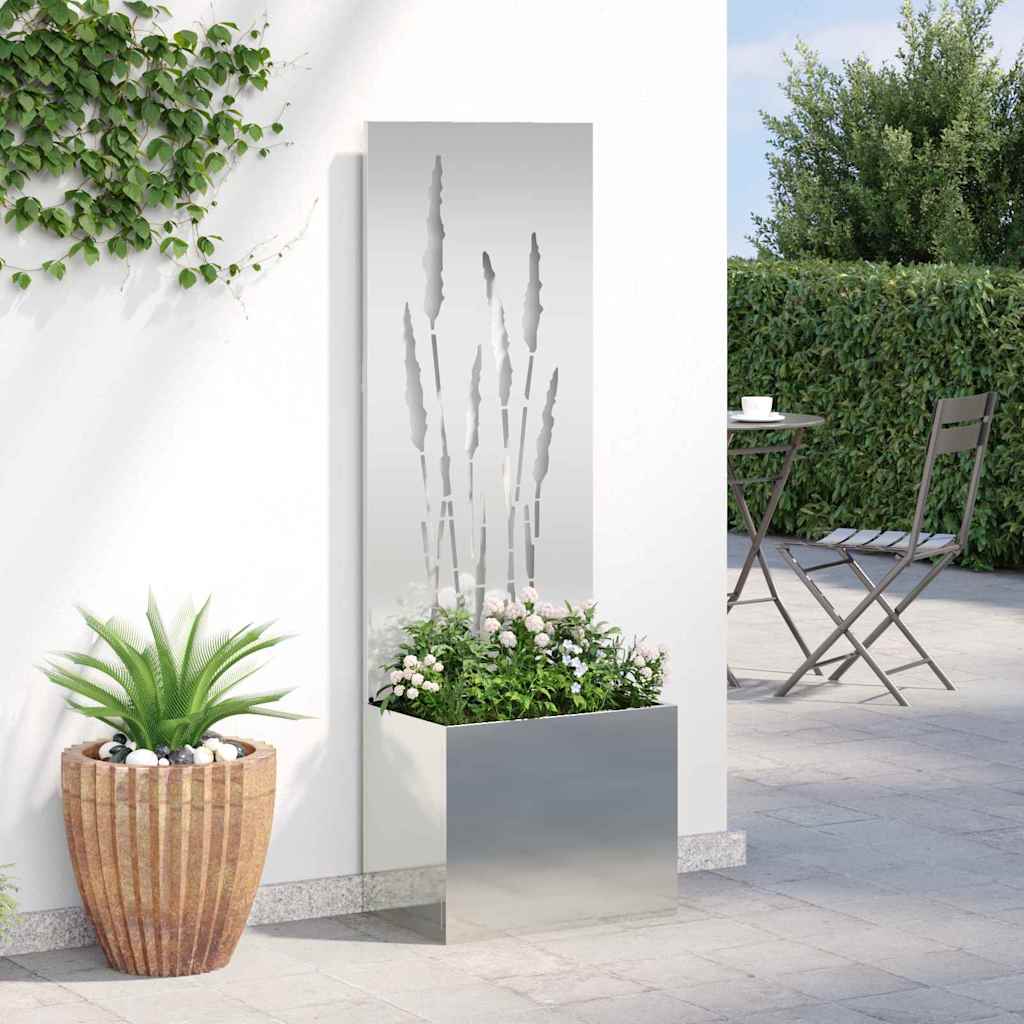 Hageprivat skjerm Fretwork sølv 50 x 150 cm Galvanisert stål
