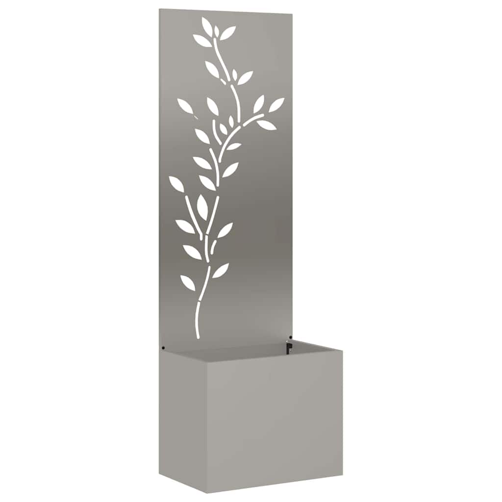 Hageprivat skjerm Blomster Rusten 50 x 140 cm Cortenstål