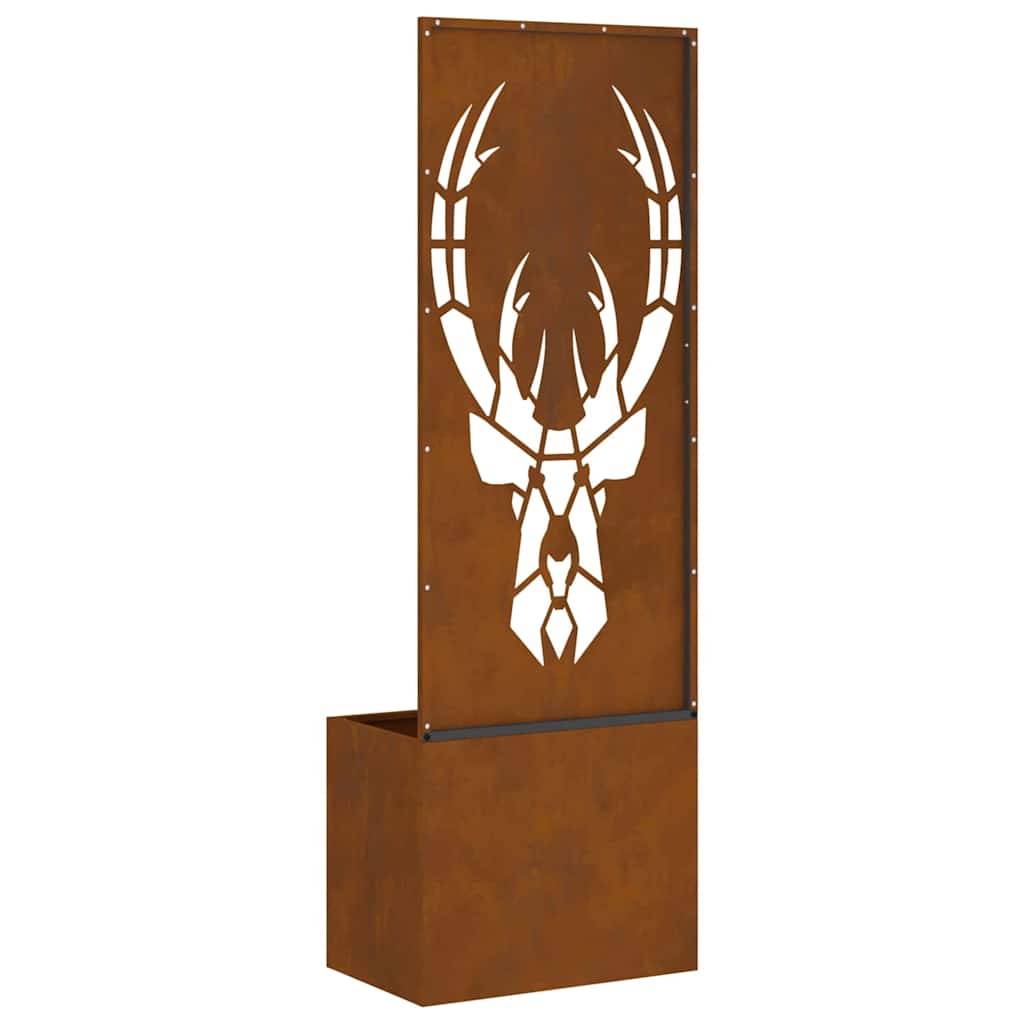 Hageprivat skjerm Dyretrykk Rusten 50 x 150 cm Cortenstål