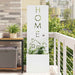 Hageprivat skjerm Fretwork Hvit 50 x 150 cm Kaldvalsestål