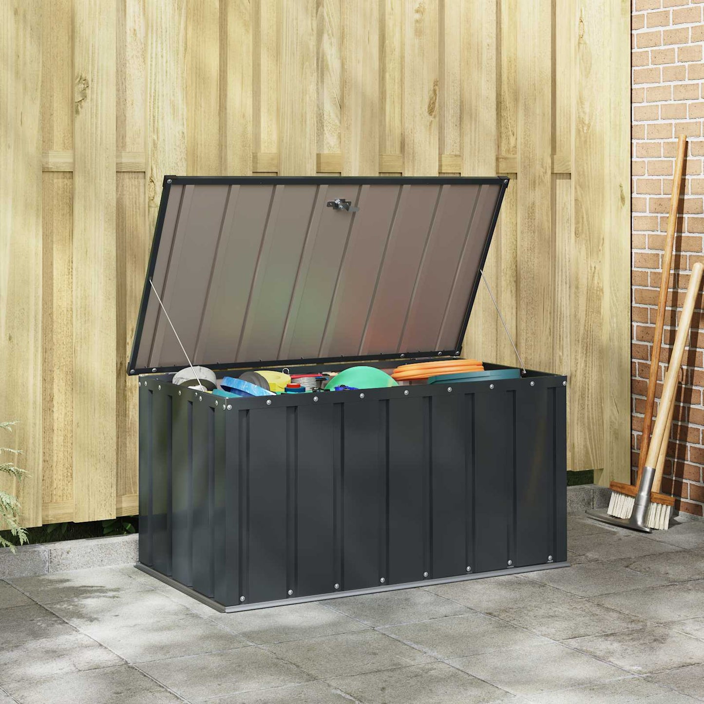 Hage Lagringsboks Svart 101 x 56,5 x 50 cm Stål
