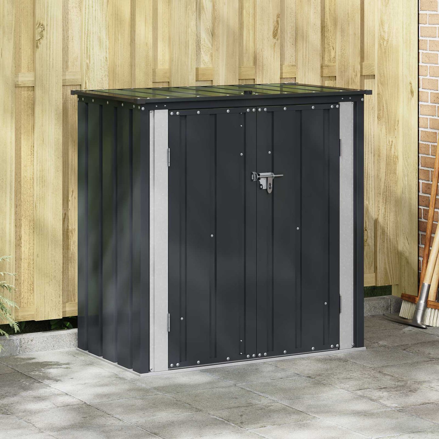 Hage Lagringsboks Svart 101,5 x 57 x 100,5 cm Stål