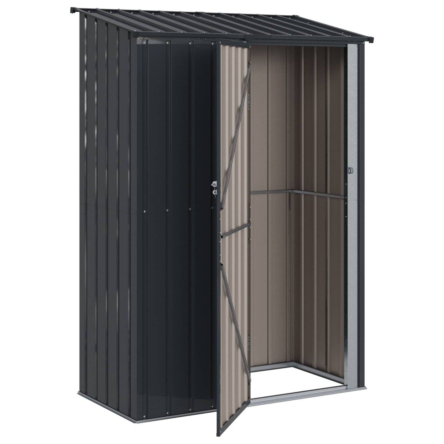 Hageskur Antrasitt 140,5 x 74 x 200 cm Metall