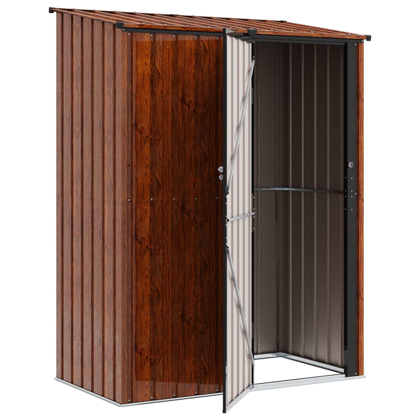Hageskur Brun 153,5 x 86 x 200 cm Metall