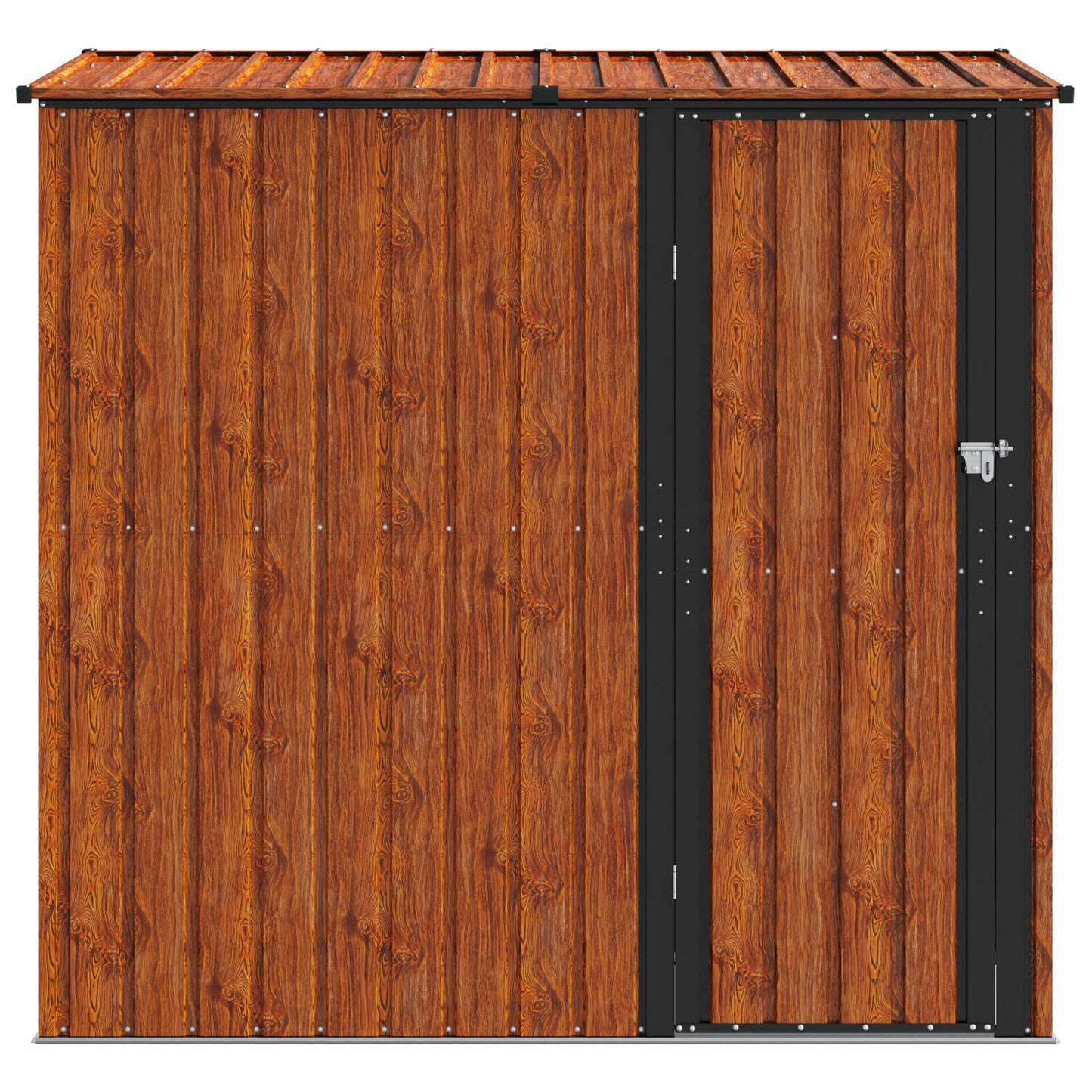 Hageskur Brun 203,5 x 73 x 200 cm Metall
