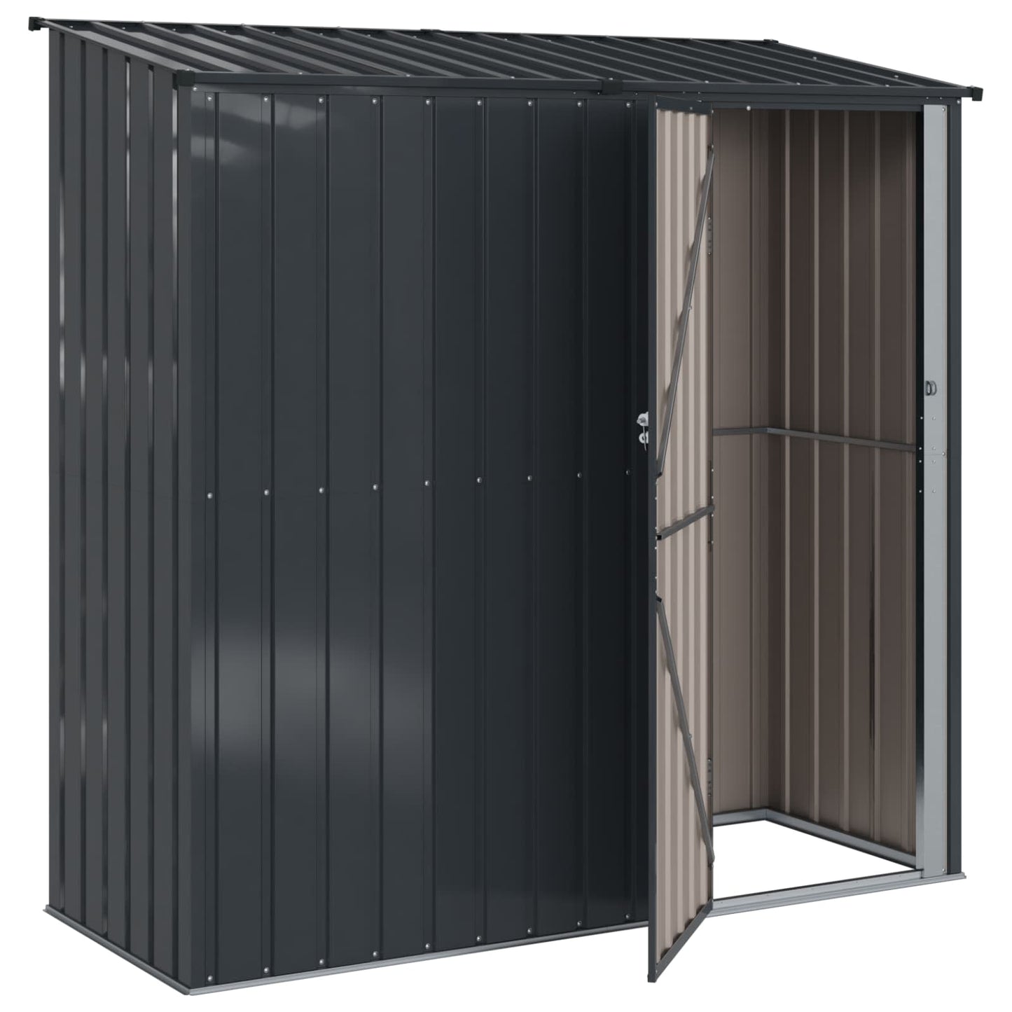 Hageskur Antrasitt 203 x 85,5 x 200 cm Metall