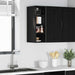 Hengende skap Svart eik 20 x 29,5 x 60 cm Konstruert tre