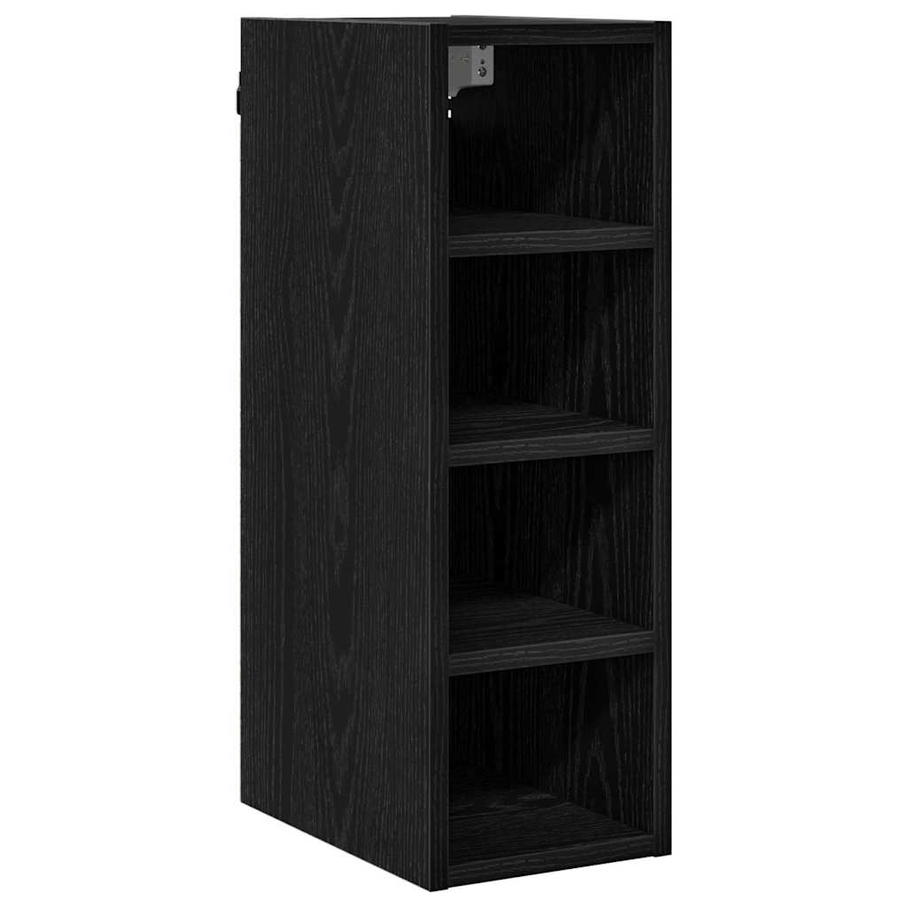 Hengende skap Svart eik 20 x 29,5 x 60 cm Konstruert tre