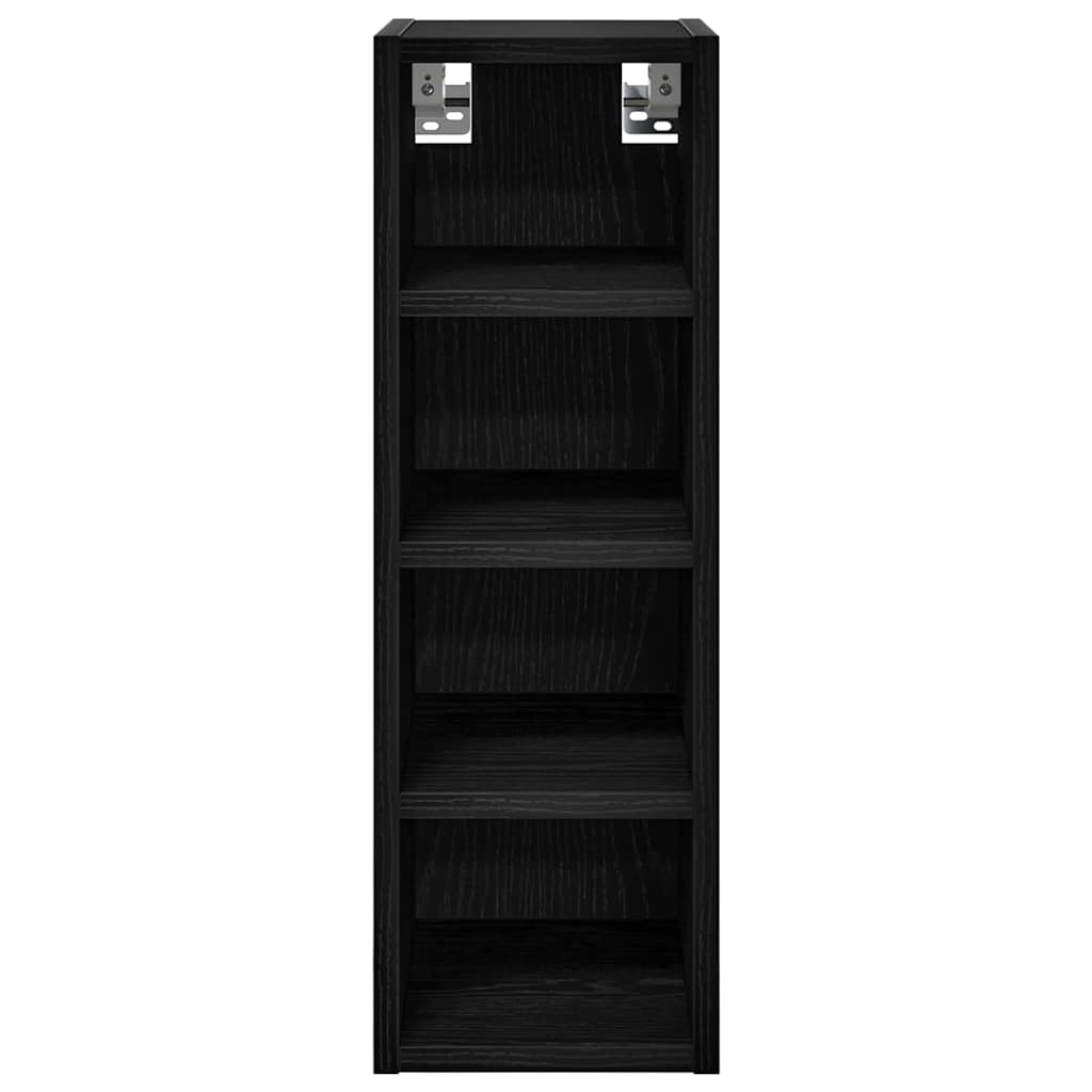 Hengende skap Svart eik 20 x 29,5 x 60 cm Konstruert tre