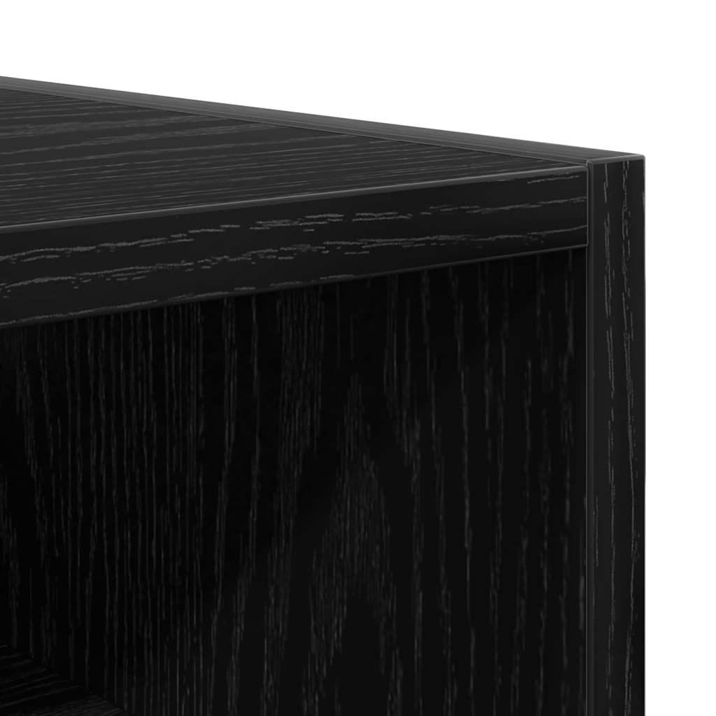 Hengende skap Svart eik 40 x 29,5 x 60 cm Konstruert tre