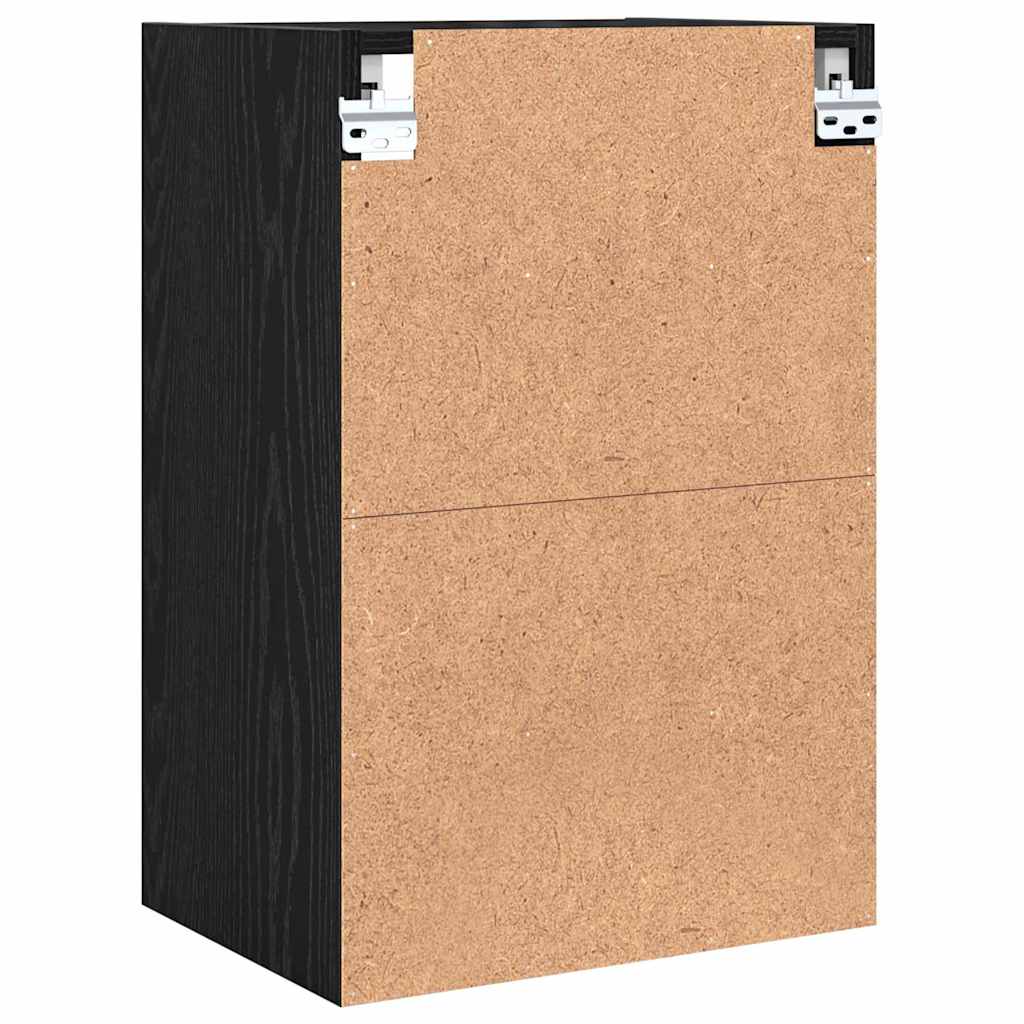 Hengende skap Svart eik 40 x 29,5 x 60 cm Konstruert tre