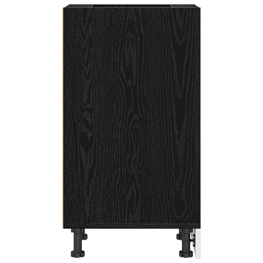 Kjøkken Underskaps Svart eik 30 x 44,5 x 81,5 cm Konstruert tre