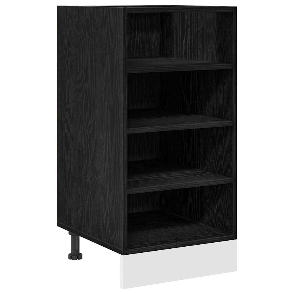 Kjøkken Underskaps Svart eik 40 x 44,5 x 81,5 cm Konstruert tre