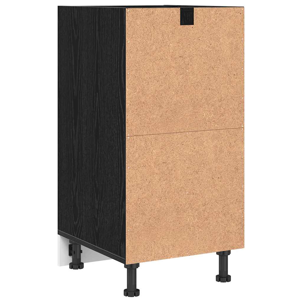 Kjøkken Underskaps Svart eik 40 x 44,5 x 81,5 cm Konstruert tre