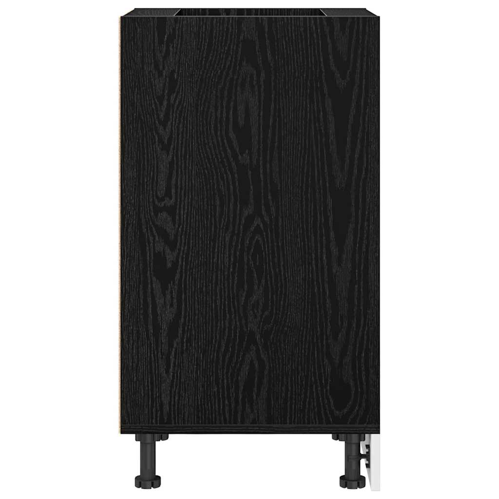 Kjøkken Underskaps Svart eik 40 x 44,5 x 81,5 cm Konstruert tre