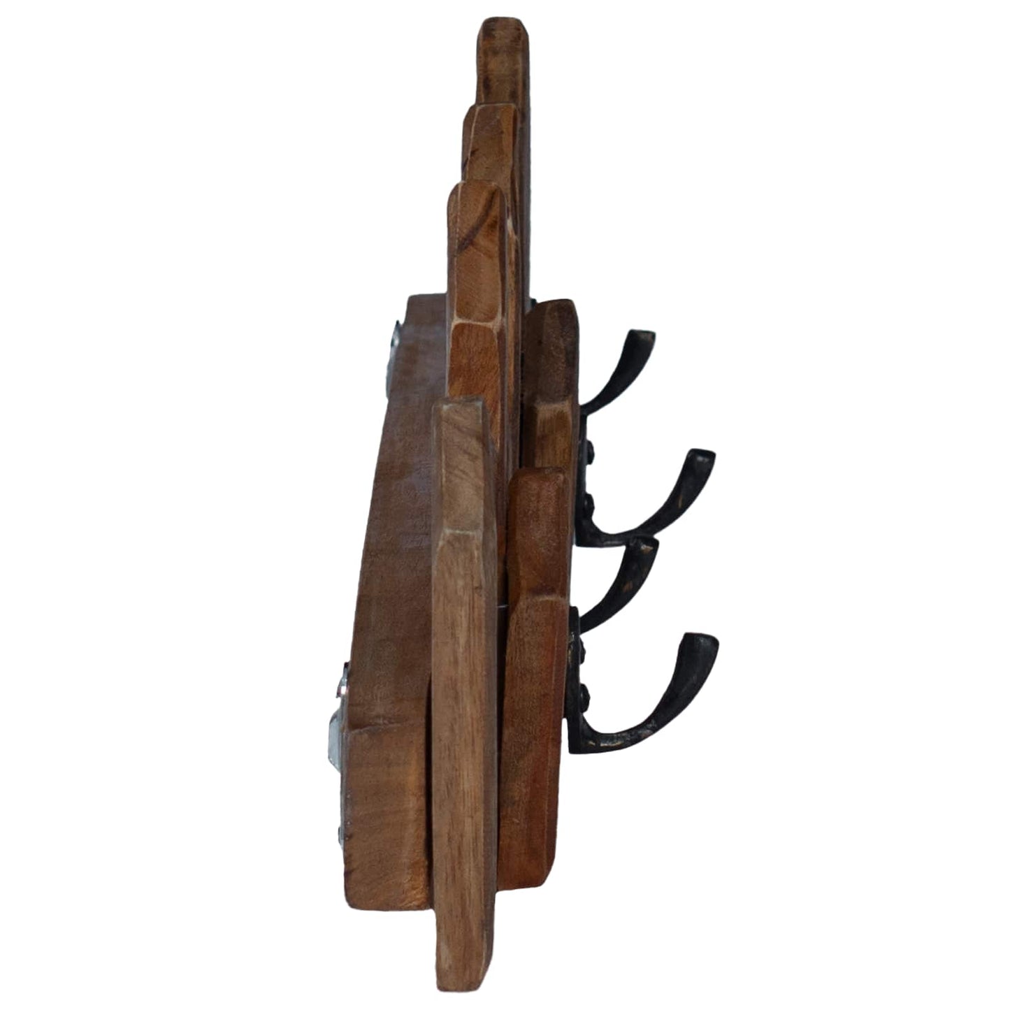 Henger Brun 48 x 8 x 15 cm Massiv Mahogni Tre