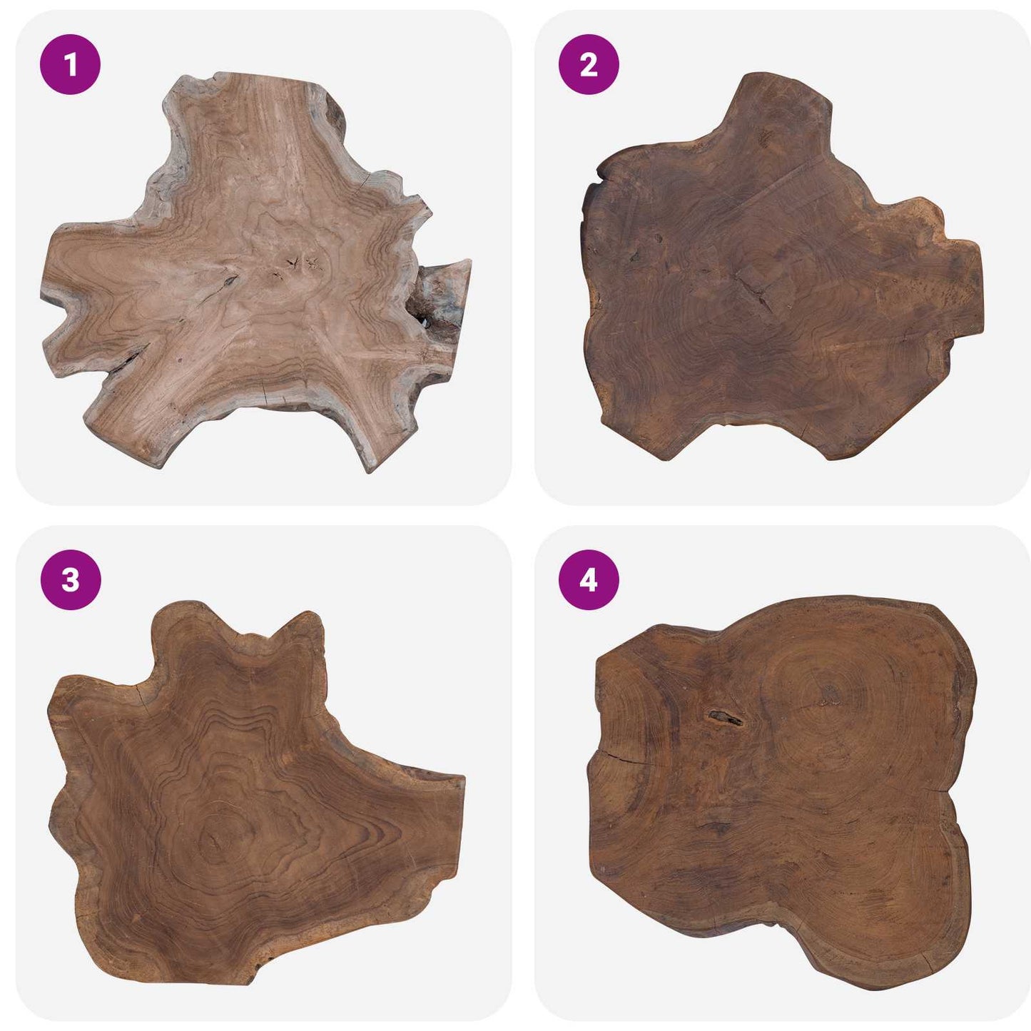 Nattbord Brun 40 x 40 x 25 cm Massiv Reclaim Tre
