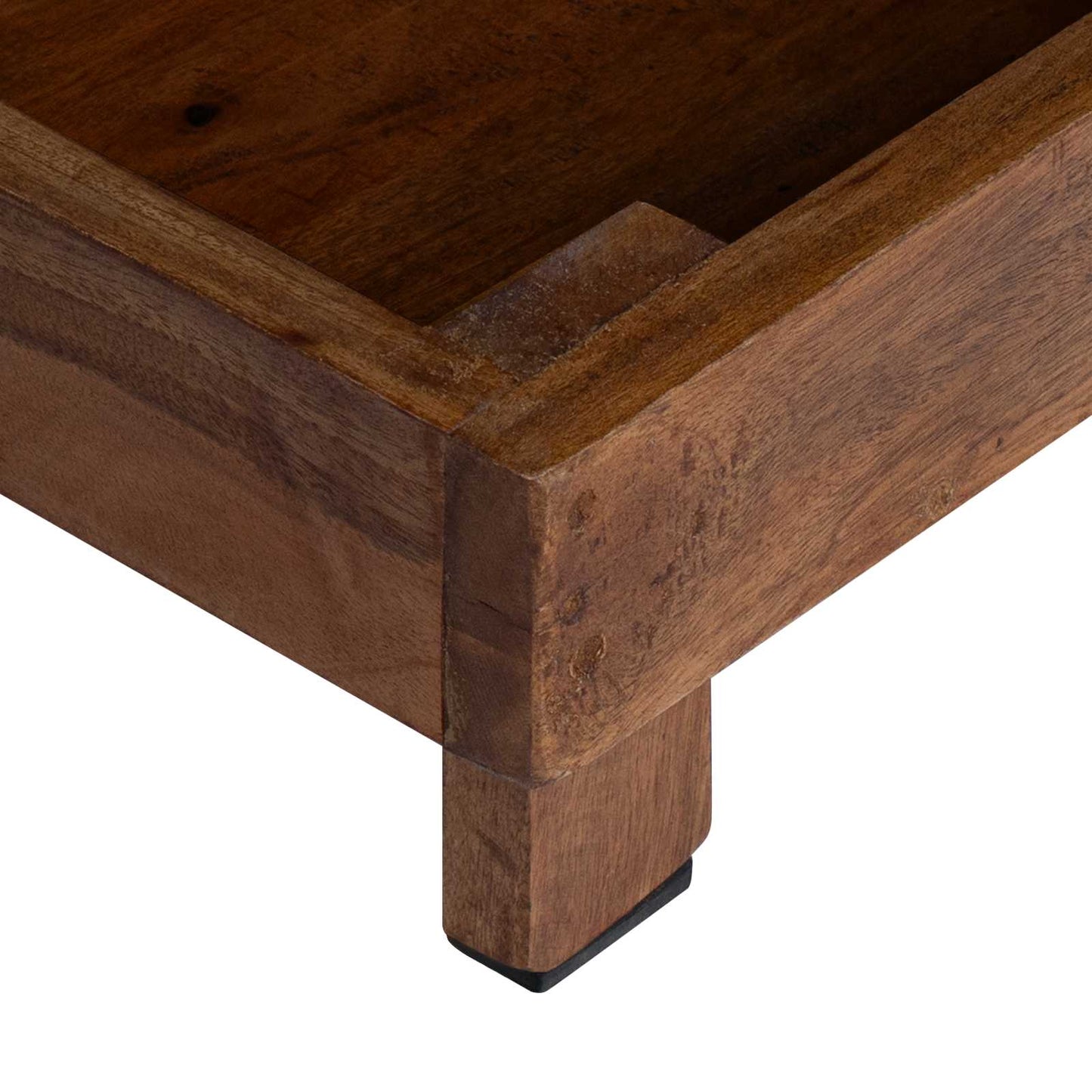 Planteholder 3 pcs Brun Mahogni Tre