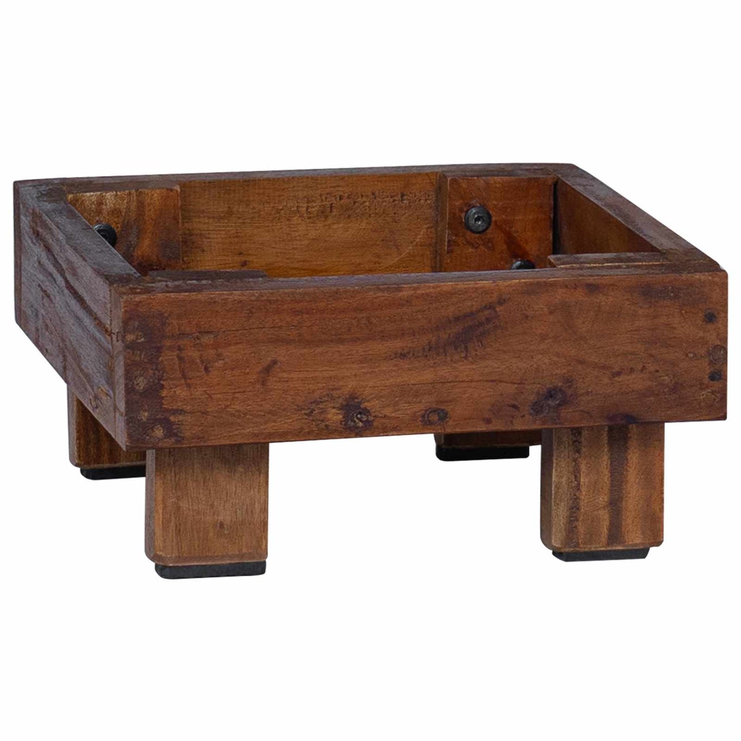 Planteholder 3 pcs Brun Mahogni Tre