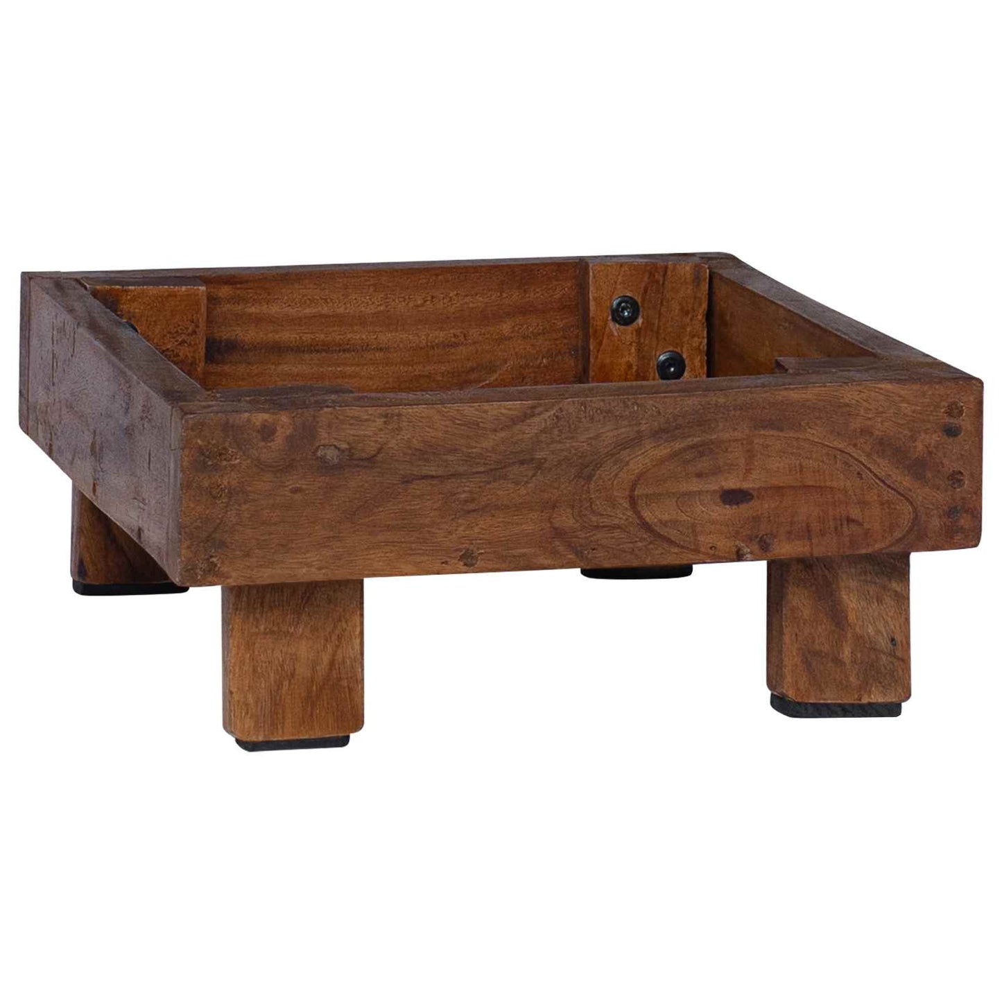 Planteholder 3 pcs Brun Mahogni Tre