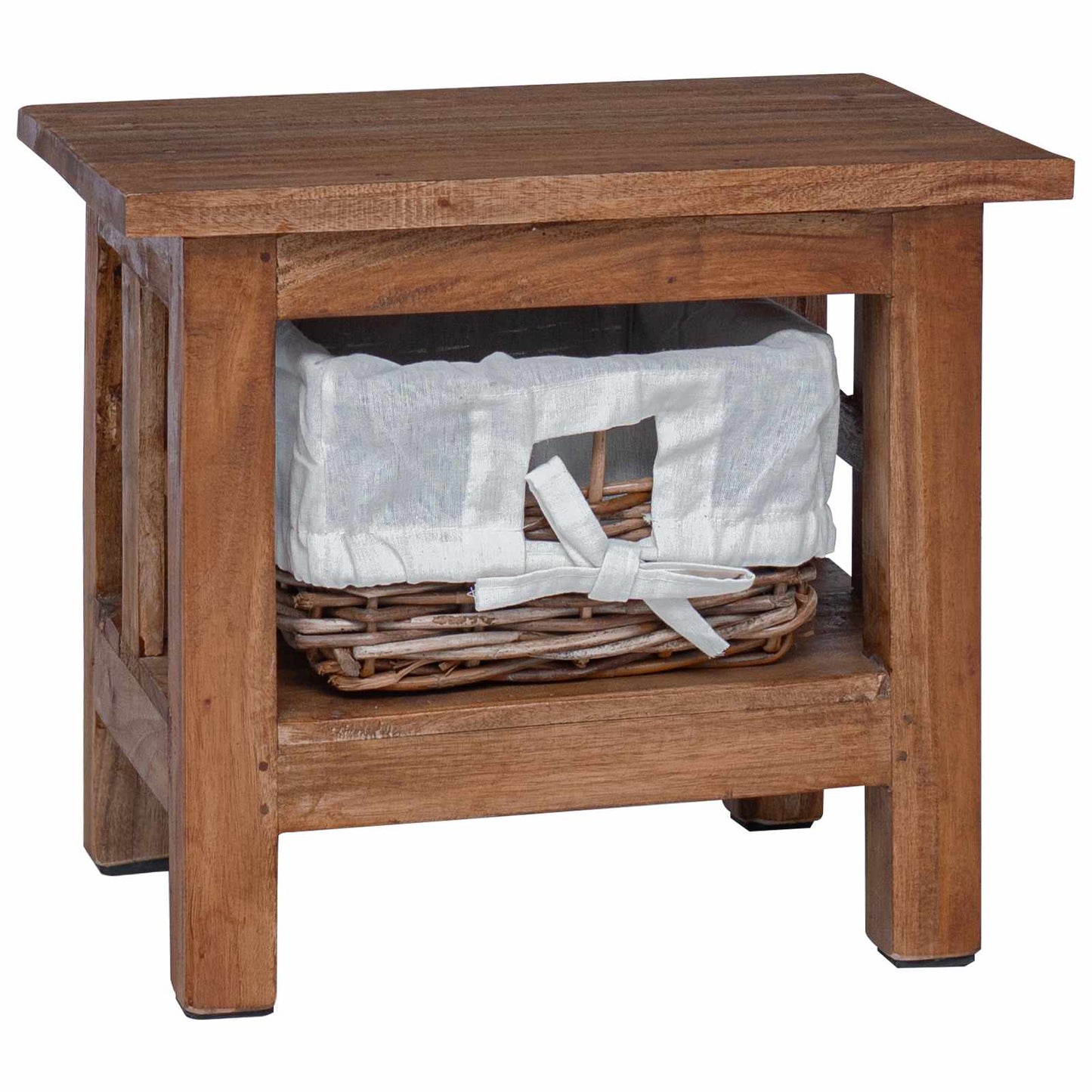 Sidetabell Brun 38 x 28 x 35 cm Massivt mahognitre