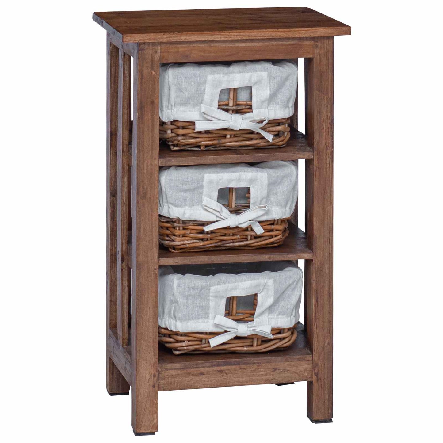 Sidetabell Brun 38 x 28 x 72 cm Massivt mahognitre