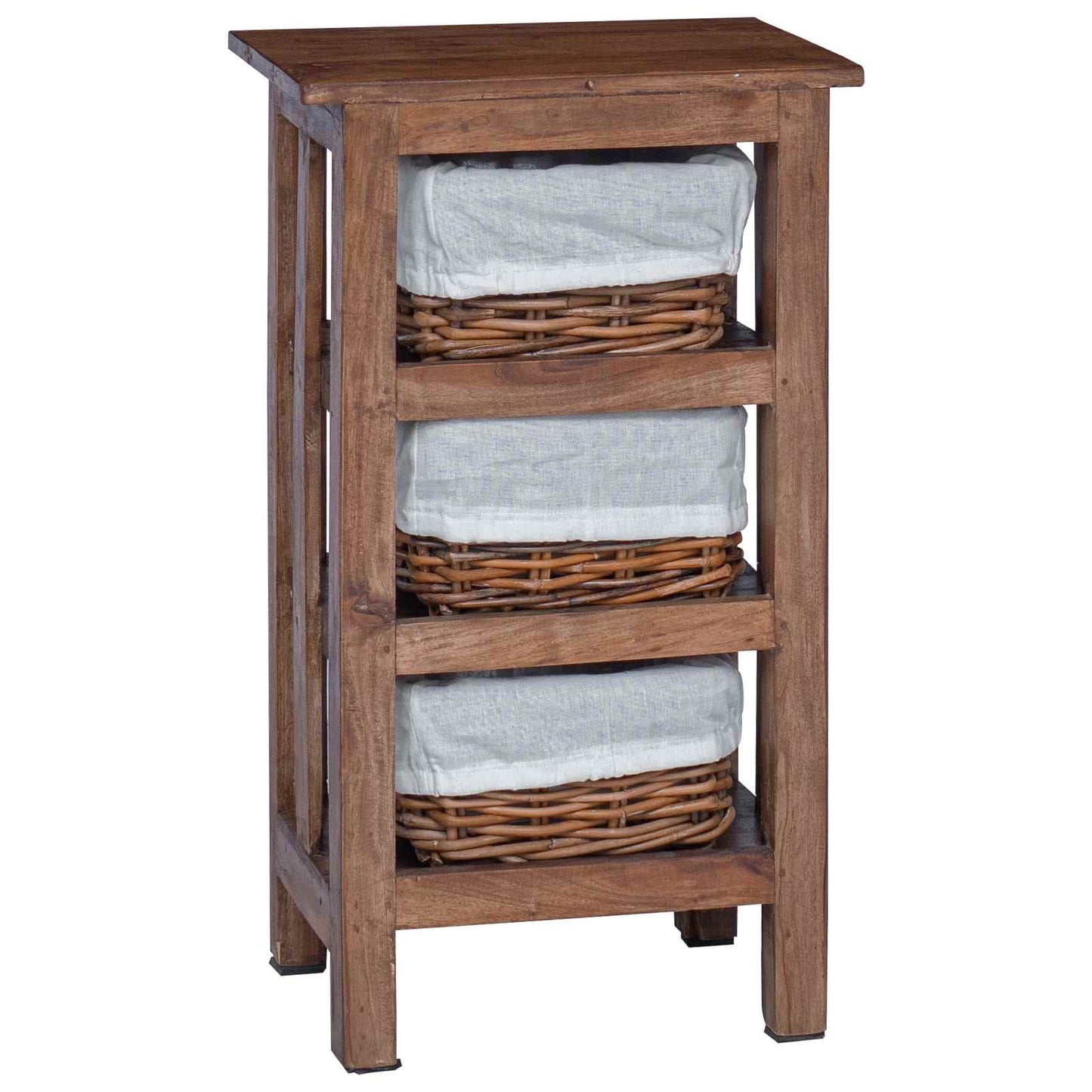 Sidetabell Brun 38 x 28 x 72 cm Massivt mahognitre
