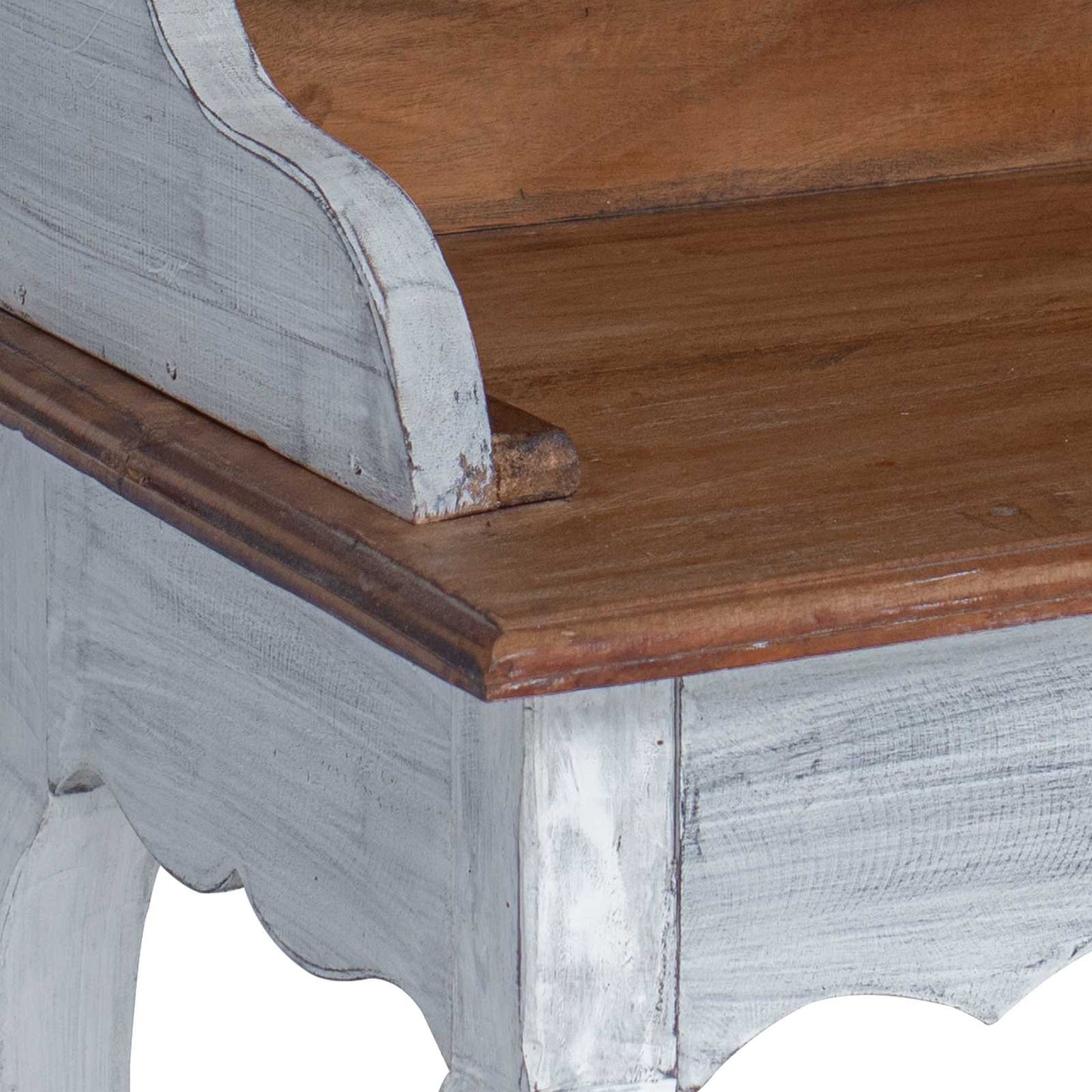 Skrivebord Brun og hvit 80 x 40 x 92 cm Massivt mahognitre