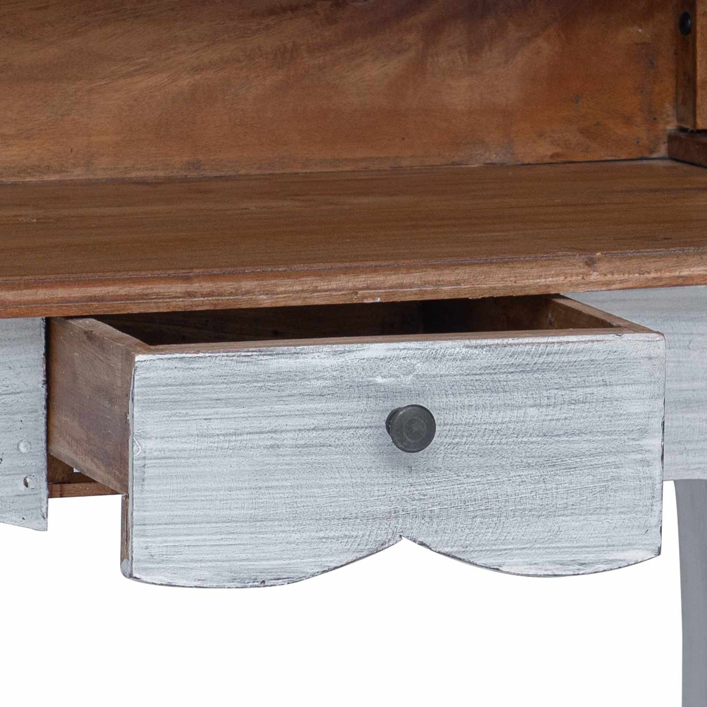 Skrivebord Brun og hvit 80 x 40 x 92 cm Massivt mahognitre