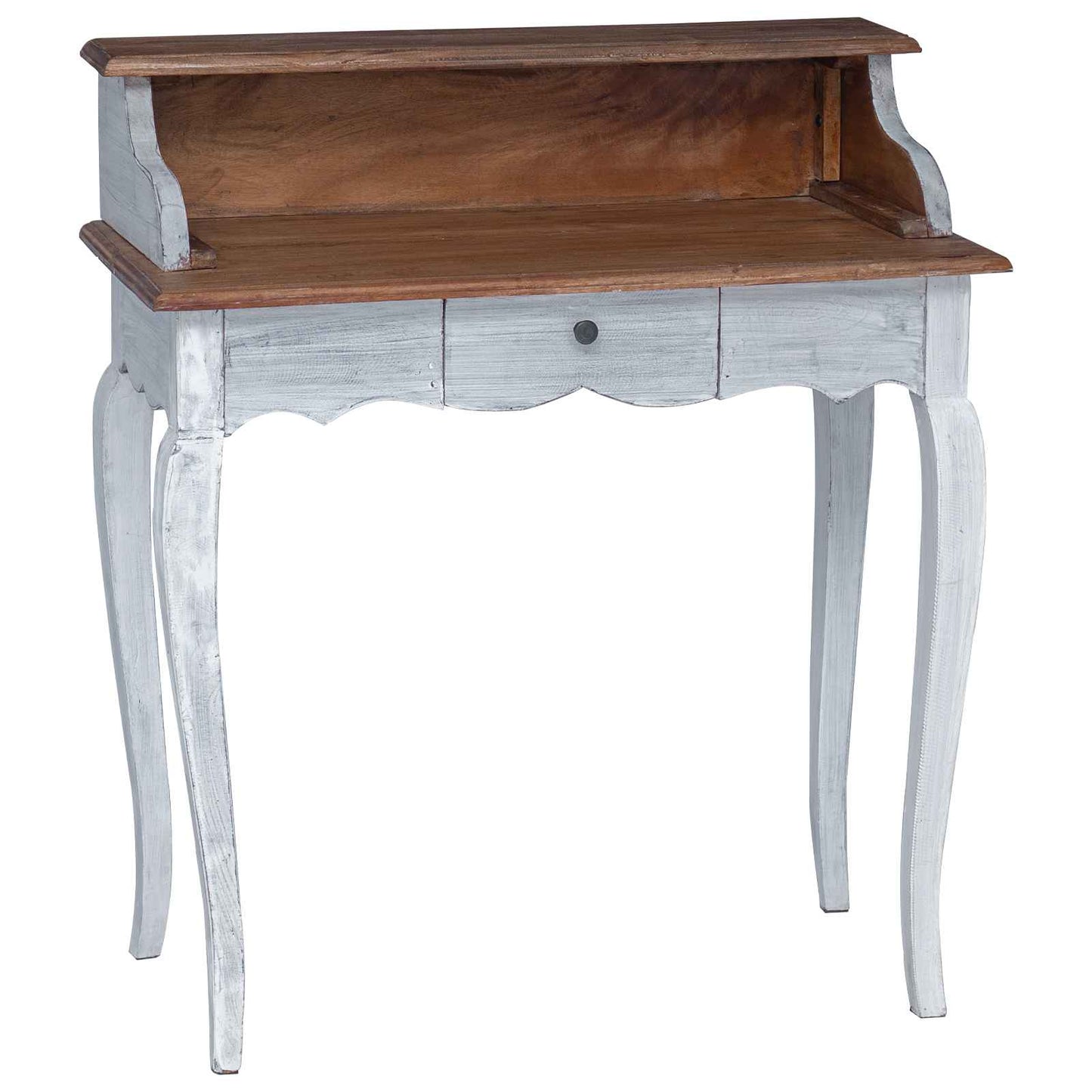 Skrivebord Brun og hvit 80 x 40 x 92 cm Massivt mahognitre