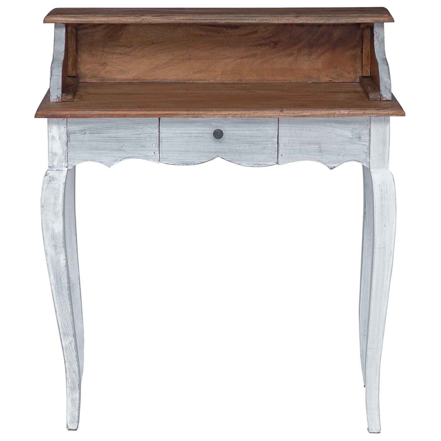 Skrivebord Brun og hvit 80 x 40 x 92 cm Massivt mahognitre