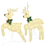 LED Reinsdyr 5 pcs Gull stoff
