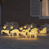 LED Reinsdyr 7 pcs Gull stoff